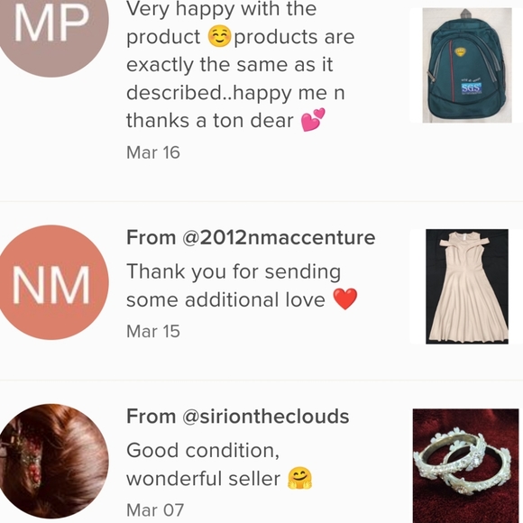 Meet your Posher, @shri526.. Customer reviews😇🌺 - Picture 6 of 6